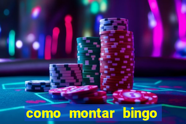 como montar bingo brinquedos toia